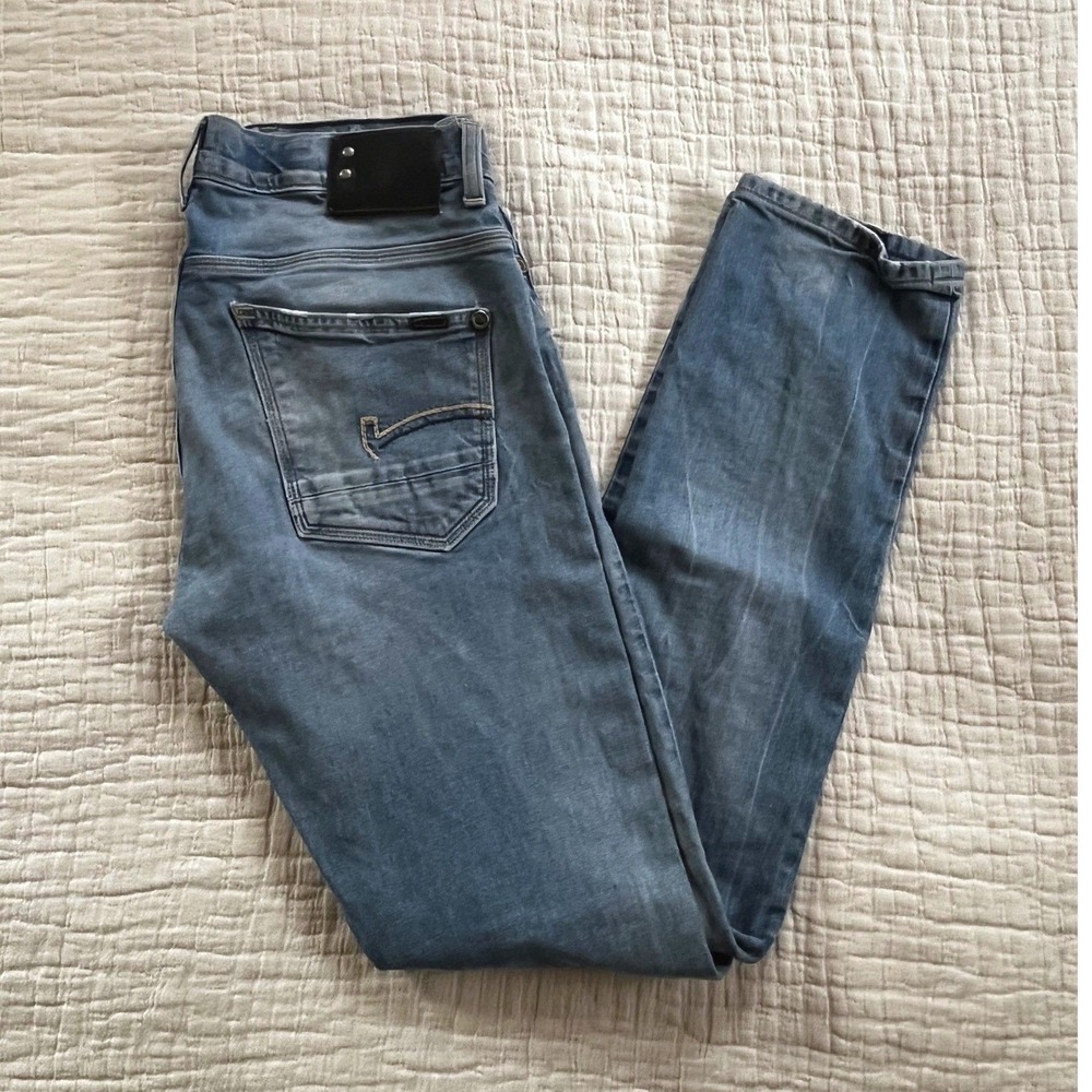 G-Star RAW 3301 Straight Button Fly Jeans Mens‎ 34x34
